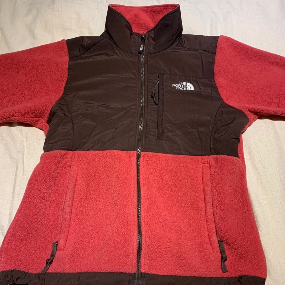 THE NORTH FACE pink brown fleece women’s M